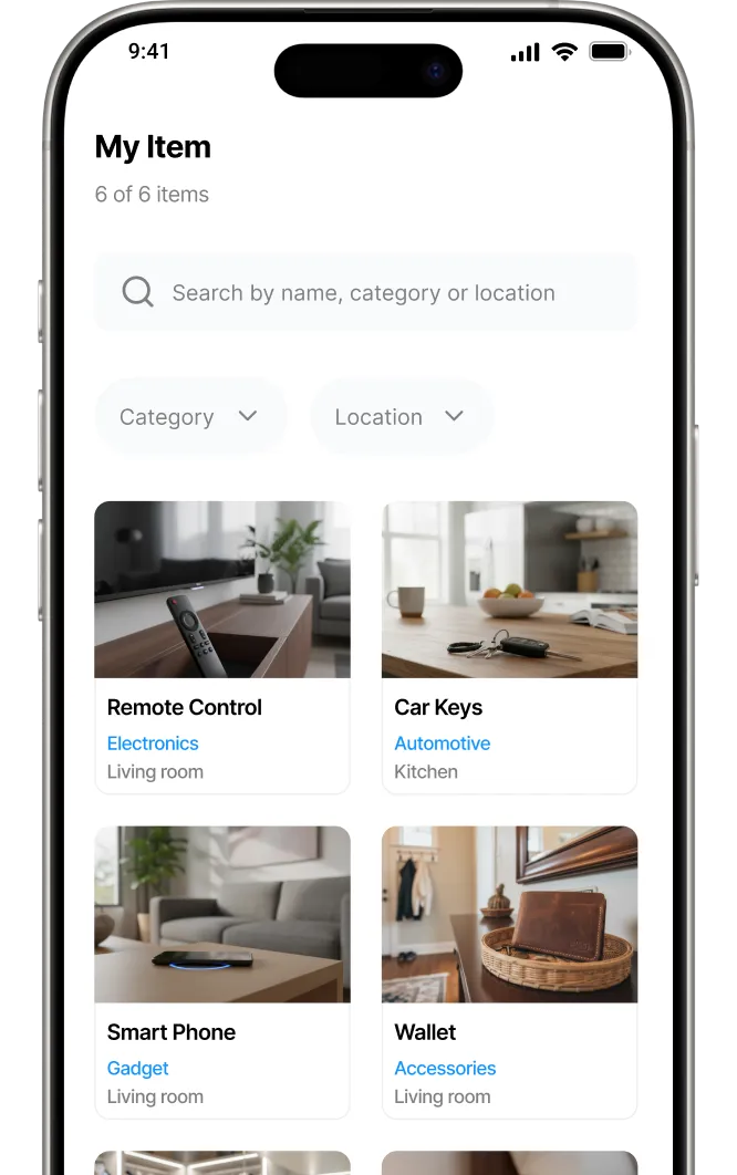 iFoundIt smart search and filters to locate any item